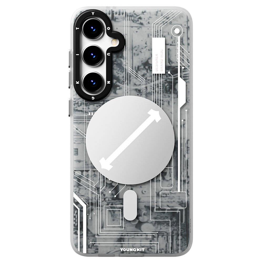Galaxy S24 Plus Kılıf M-safe Şarj Özellikli YoungKit Technology Serisi Kapak