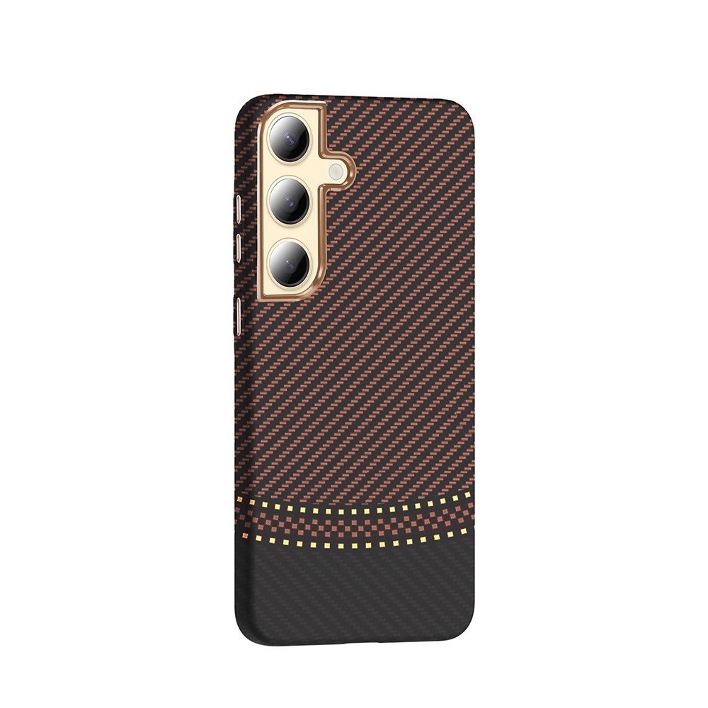 Galaxy S24 Plus Kılıf M-safe Şarj Özellikli Karbon Fiber Görünümlü Zore Gros Kapak