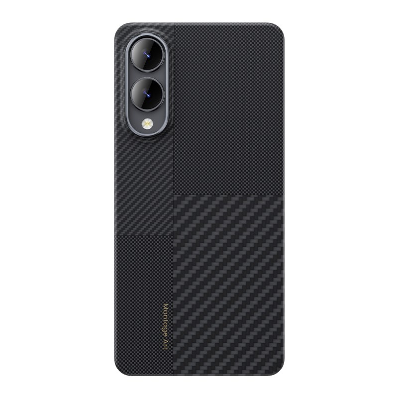 Galaxy S25 Edge Kılıf M-safe Şarj Özellikli Karbon Fiber Benks Montage ArmorAir Kevlar Kapak
