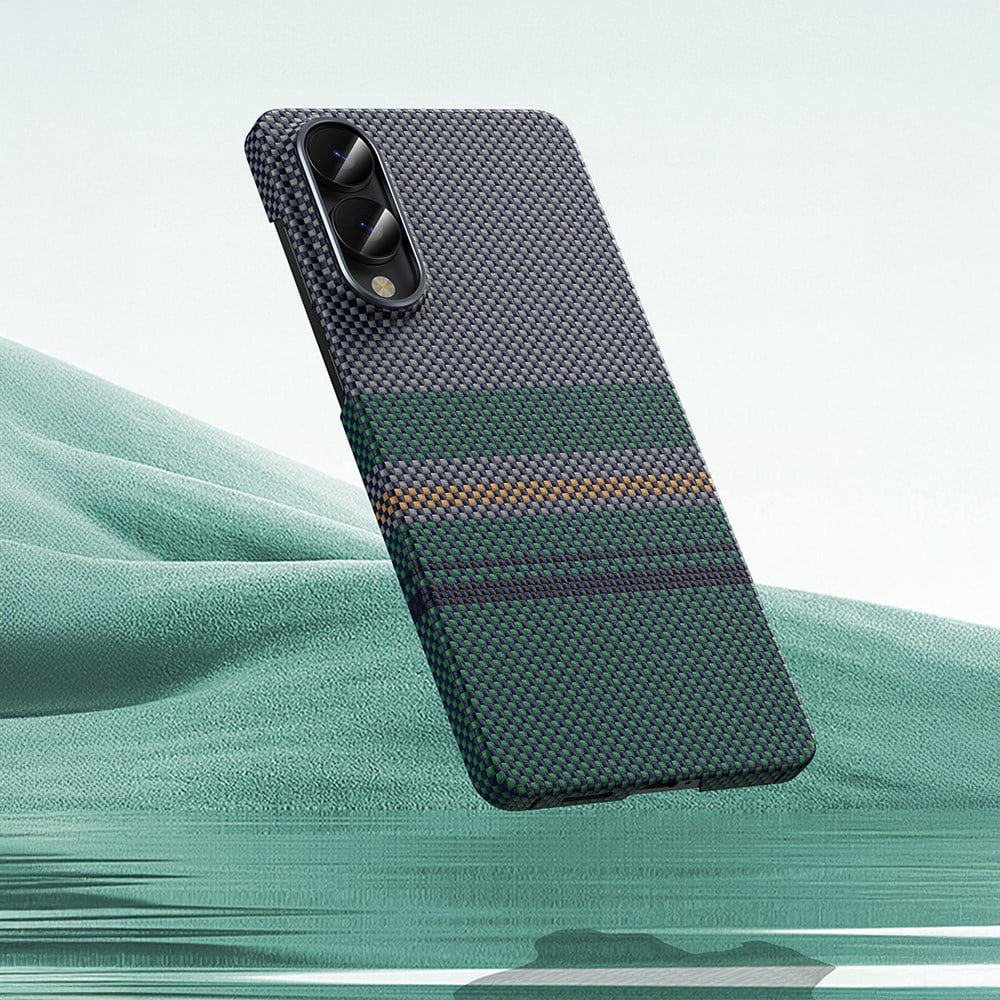 Galaxy S25 Edge Kılıf M-safe Şarj Özellikli Karbon Fiber Tasarımlı Benks Aurora ArmorAir Kevlar Kapak
