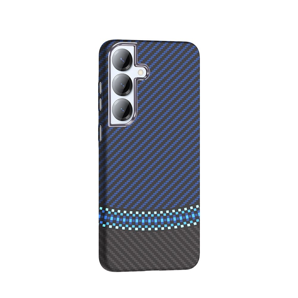 Galaxy S25 Plus Kılıf M-safe Şarj Özellikli Karbon Fiber Görünümlü Zore Gros Kapak