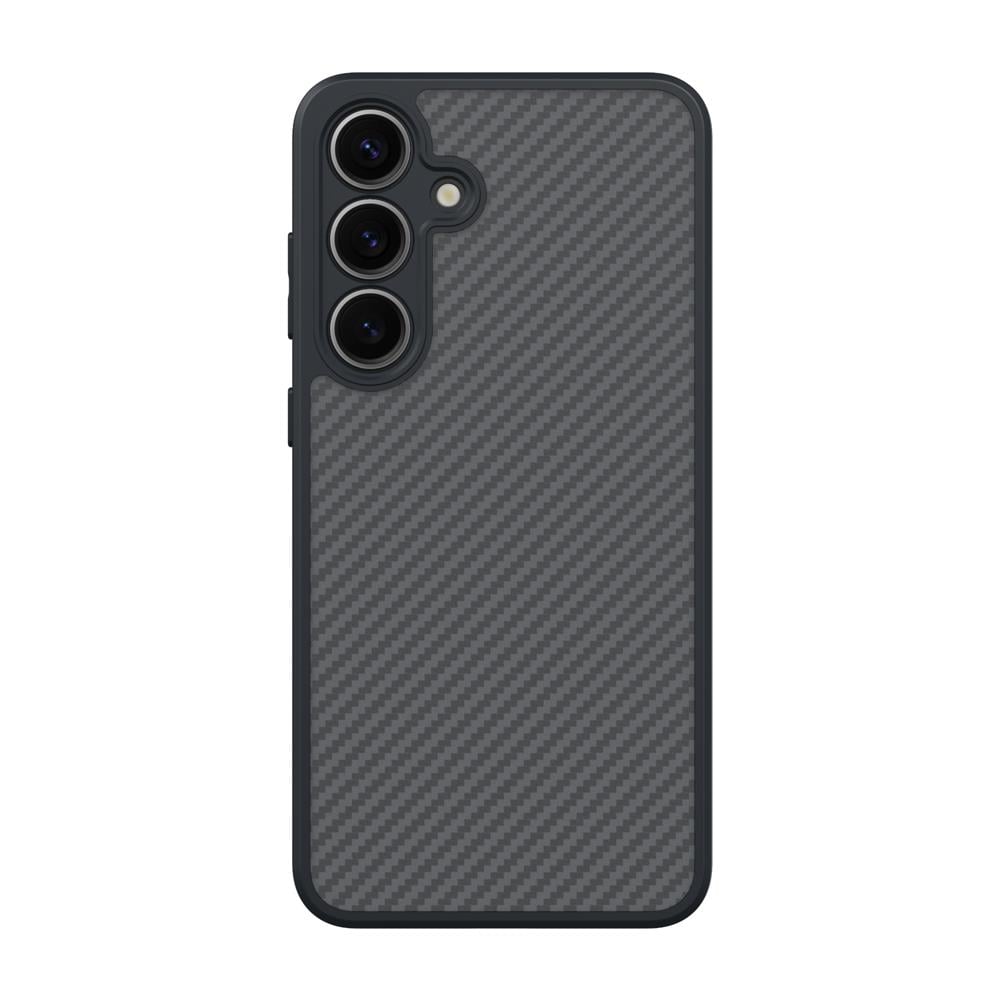 Galaxy S25 Plus Kılıf M-safe Şarj Özellikli Karbon Fiber Tasarımlı Zore Elnino Kapak