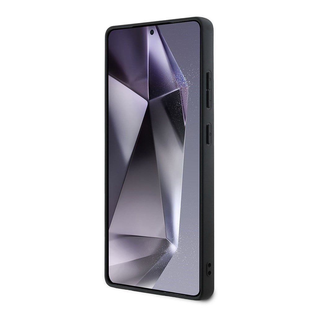 Galaxy S25 Ultra Kılıf BMW Orjinal Lisanslı M-safe Şarj Özellikli Karbon Fiber Tasarımlı ve Metal Logolu PU Deri Kapak