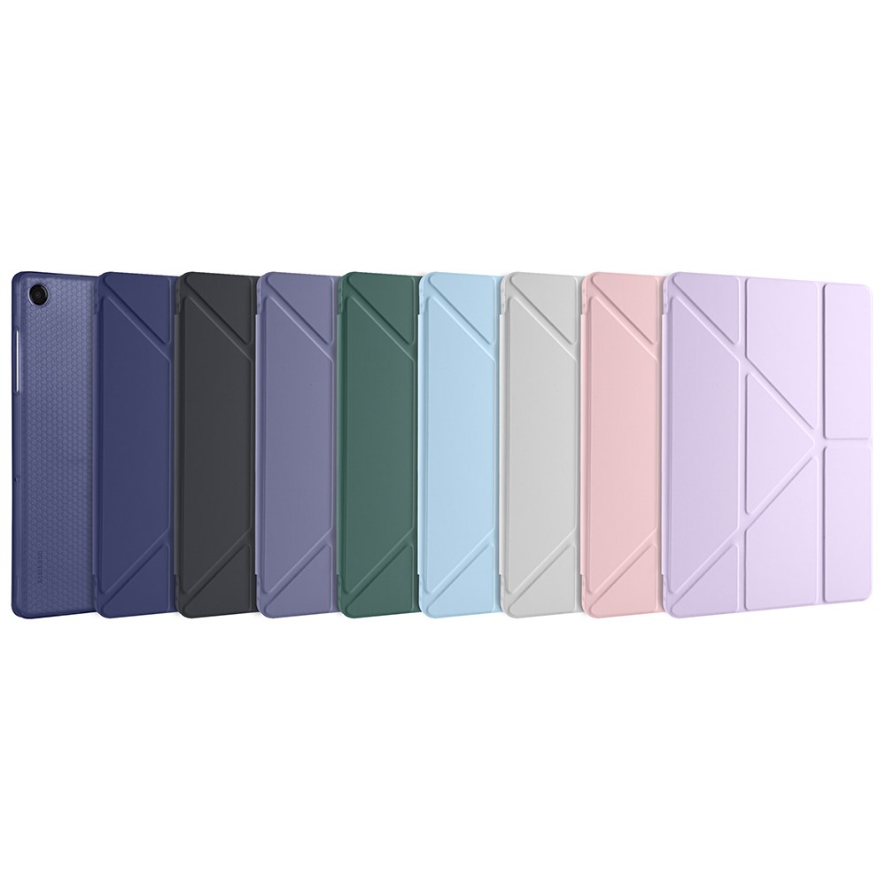 Galaxy Tab A11 Plus Kılıf Zore Tri Folding Kalem Bölmeli Standlı Kılıf