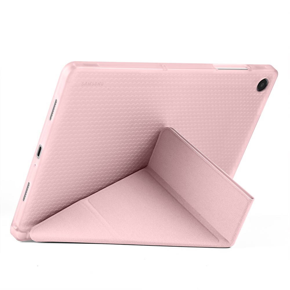 Galaxy Tab A11 Plus Kılıf Zore Tri Folding Kalem Bölmeli Standlı Kılıf