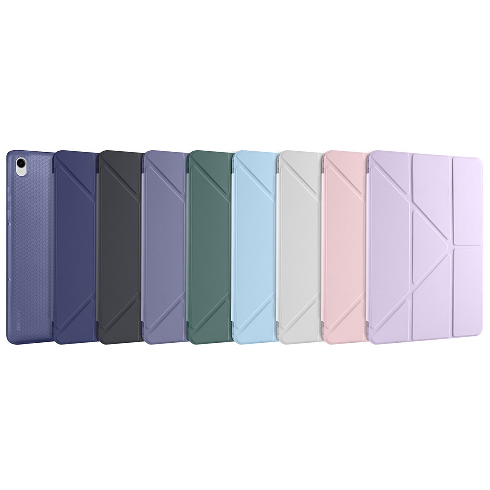 Galaxy Tab S11 Kılıf Zore Tri Folding Kalem Bölmeli Standlı Kılıf