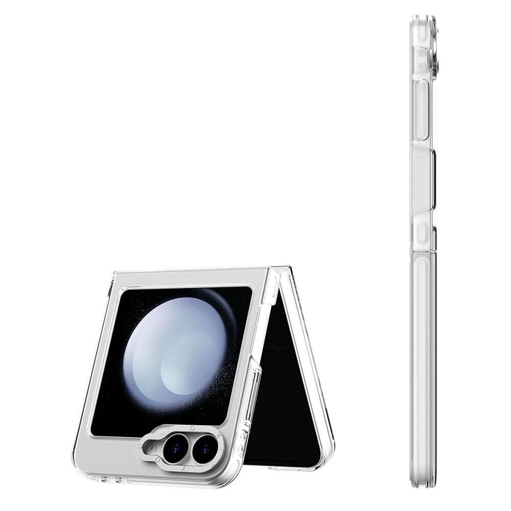 Galaxy Z Flip 6 Kılıf M-safe Şarj Özellikli Şeffaf Youngkit Crystal Shield Serisi Kapak
