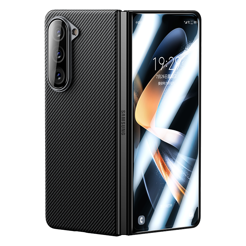 Galaxy Z Fold 5 Benks Combo Üçlü Aksesuar Seti (600D Kevlar Kapak + Corning Ekran Koruyucu + Kamera Lens Koruyucu)