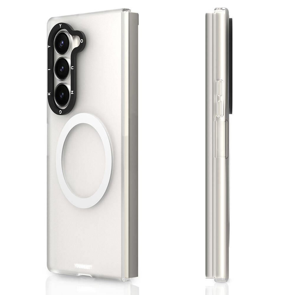 Galaxy Z Fold 6 Kılıf M-safe Şarj Özellikli Youngkit Hidden Sand Serisi Kapak