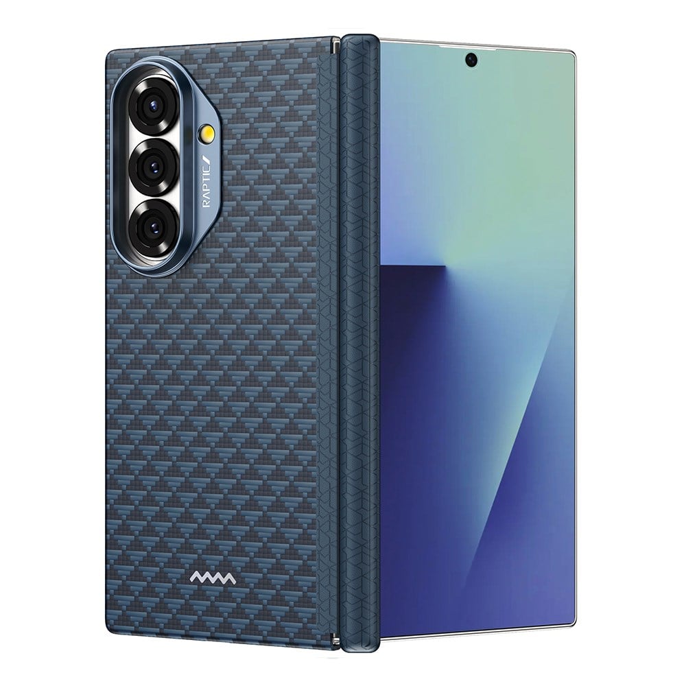 Galaxy Z Fold 7 Kılıf M-safe Şarj Özellikli Raptic Aramid Skin-Pro Profound Serisi Kapak