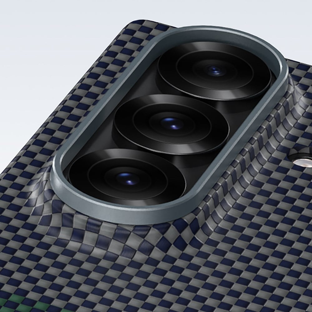 Galaxy Z Fold 7 Kılıf M-safe Şarj Özellikli Karbon Fiber Tasarımlı Benks Aurora ArmorAir Kevlar Kapak