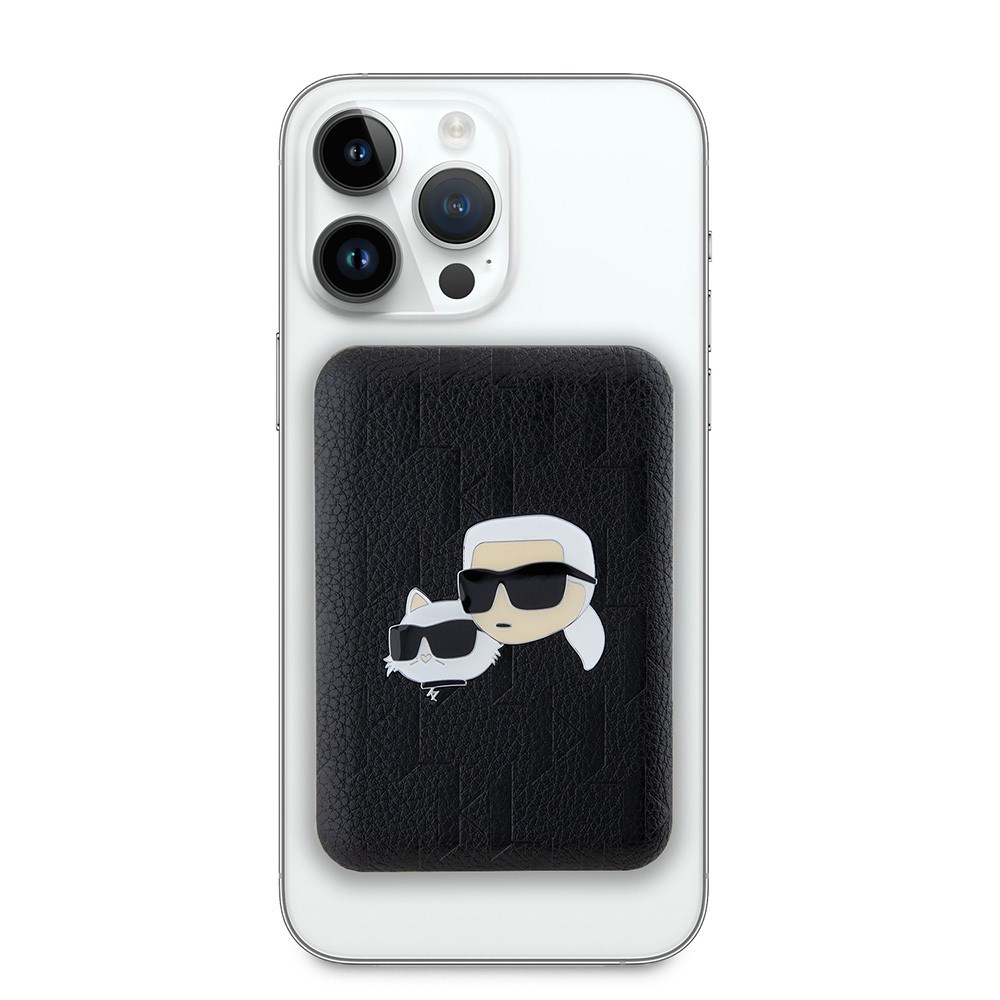 Karl Lagerfeld Orjinal Lisanslı M-safe Şarj Özellikli Led Işık Göstergeli Metal Logolu PU Deri Powerbank 5000mAh