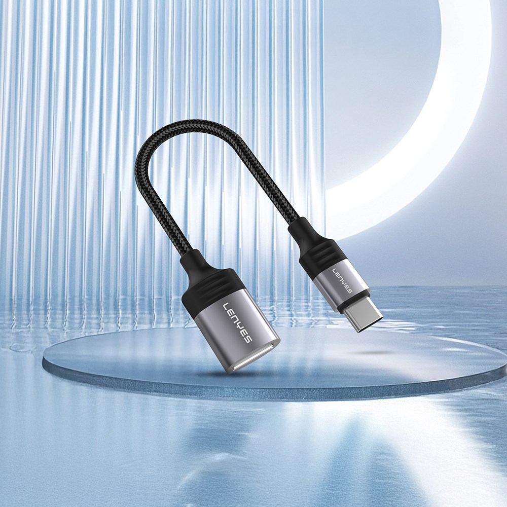 Lenyes AX122 USB to Type-C Dönüştürücü OTG Kablo