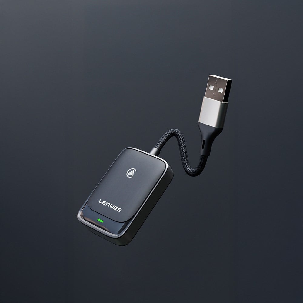 Lenyes LCP03 Android Auto Destekli CarPlay USB Bluetooth 5.0 Wireless Transmitter Adaptör