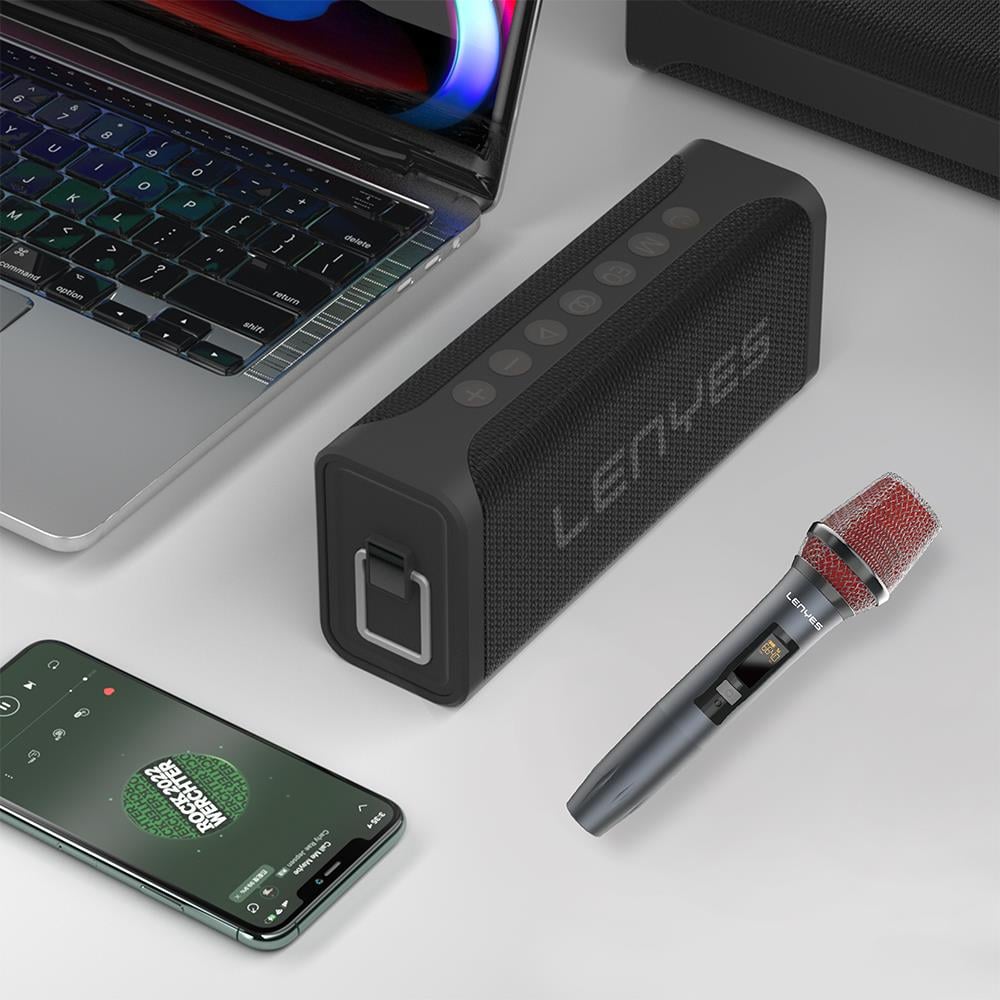 Lenyes S829 Karaoke Mikrofonlu Bluetooth Speaker Hoparlör v5.0
