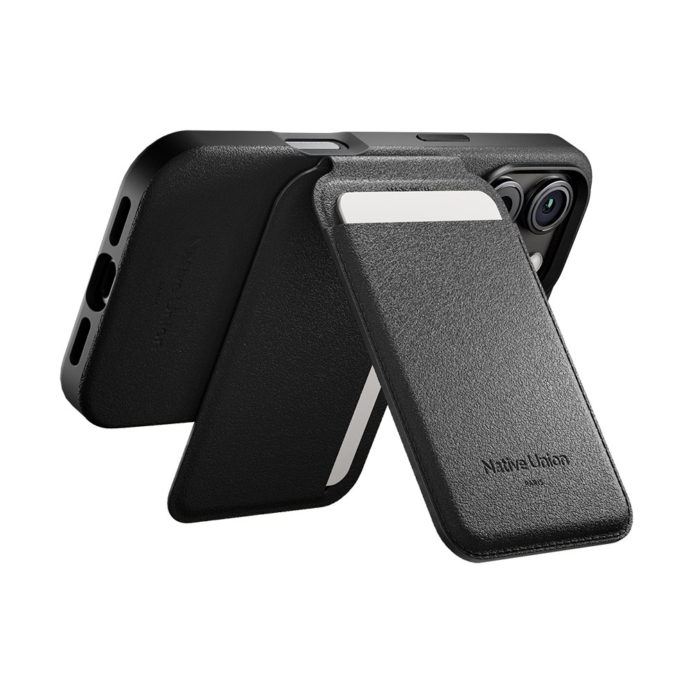 Native Union Active Serisi M-Safe Uyumlu Standlı Deri Görünümlü 4 Hazneli Kartlık