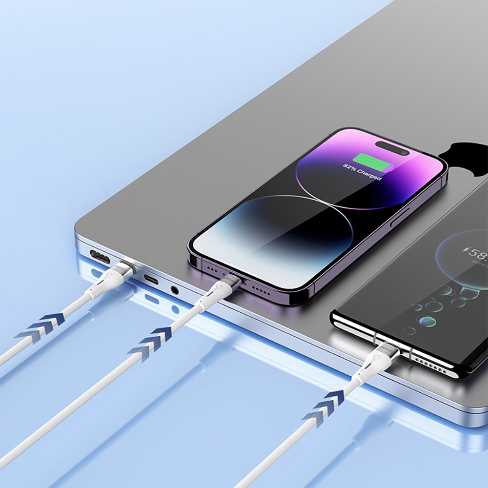 Recci RS11M Swift Serisi USB-A to Micro 2.4A Hızlı Şarj Özellikli Data ve Şarj Kablosu 1M