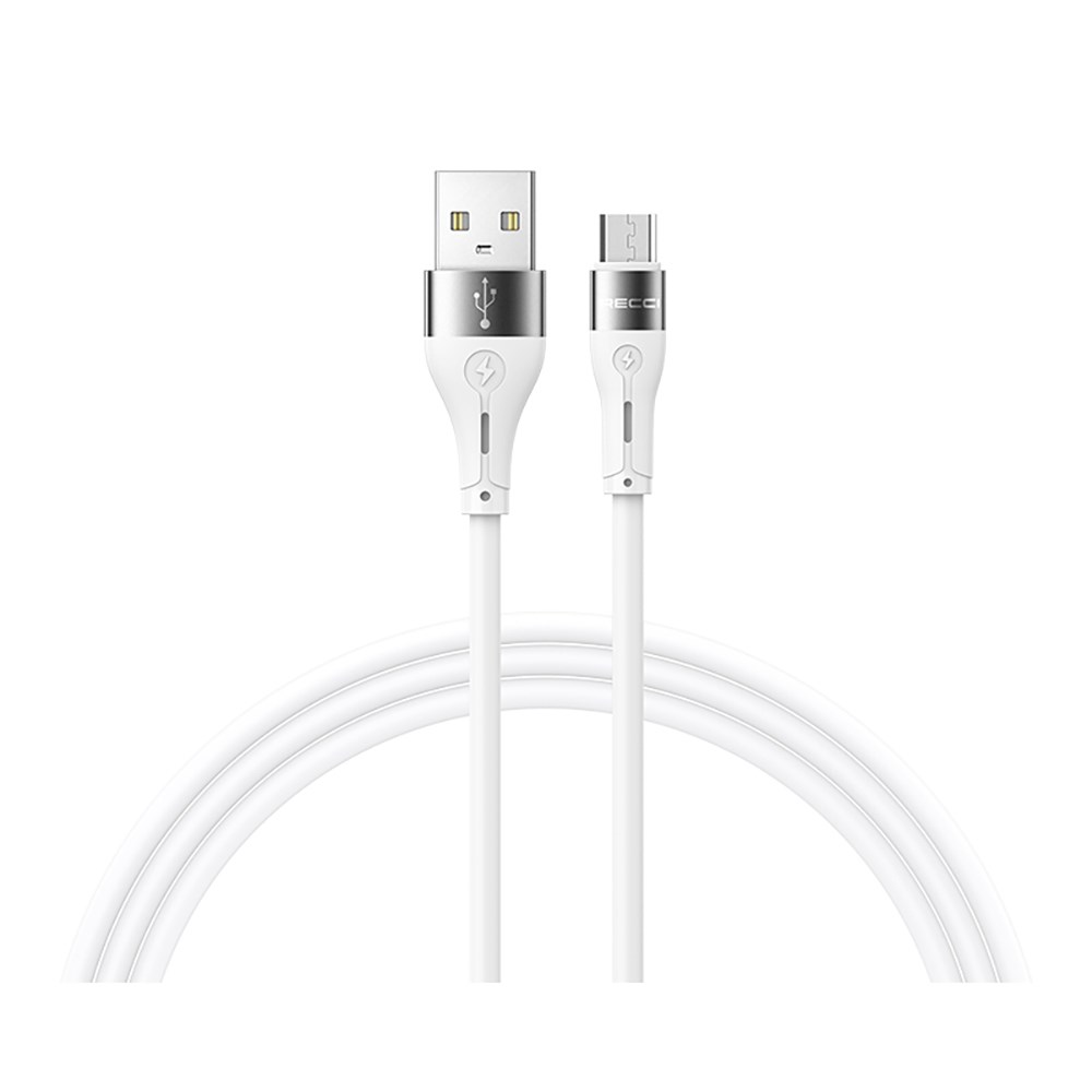 Recci RS11M Swift Serisi USB-A to Micro 2.4A Hızlı Şarj Özellikli Data ve Şarj Kablosu 1M