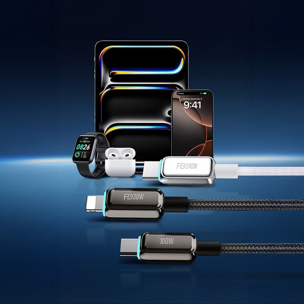 Recci RS42C Lamp Display Serisi USB-A to Type-C 100W Hızlı Şarj Özellikli Data ve Şarj Kablosu 1.5M