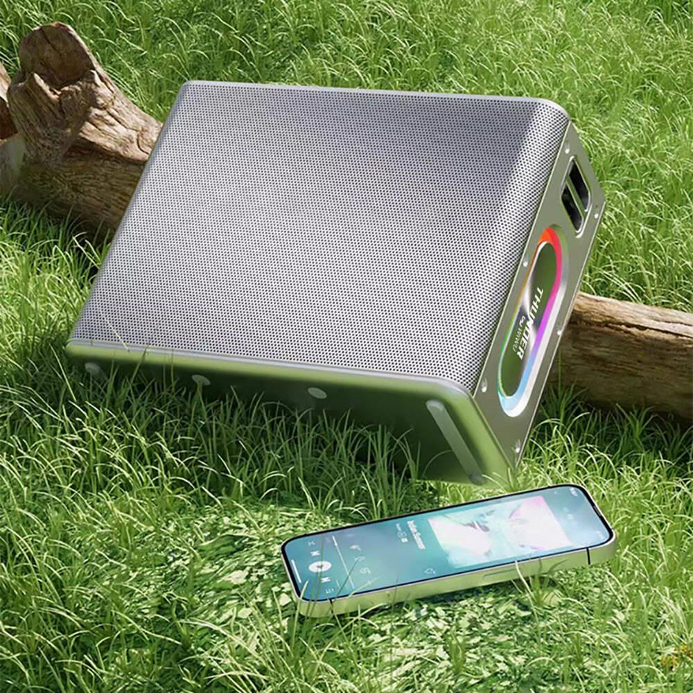 Wiwu P19 Thunder Bluetooth Speaker Hoparlör ve Karaoke Bluetooth Çift Mikrofon