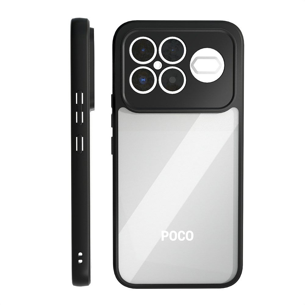Xiaomi Poco F8 Ultra Kılıf Kamera Korumalı Şeffaf Arka Yüzey Zore New Roll Kapak