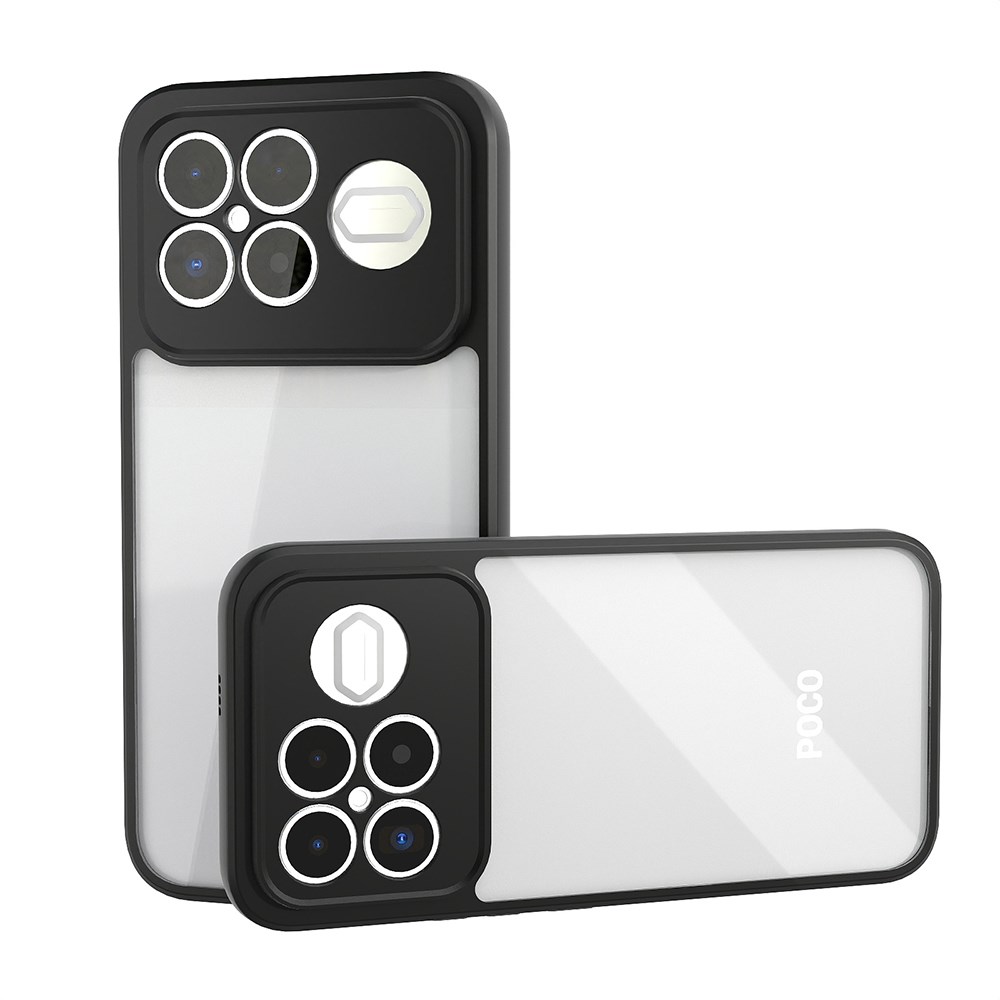 Xiaomi Poco F8 Ultra Kılıf Kamera Korumalı Şeffaf Arka Yüzey Zore New Roll Kapak