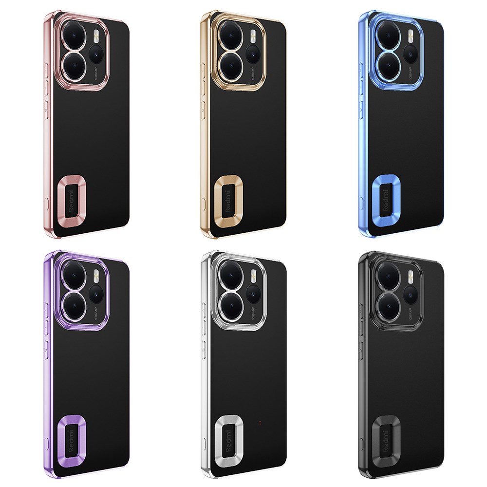 Xiaomi Redmi Note 14 4G Kılıf Kamera Korumalı Logo Gösteren Zore Omega Kapak