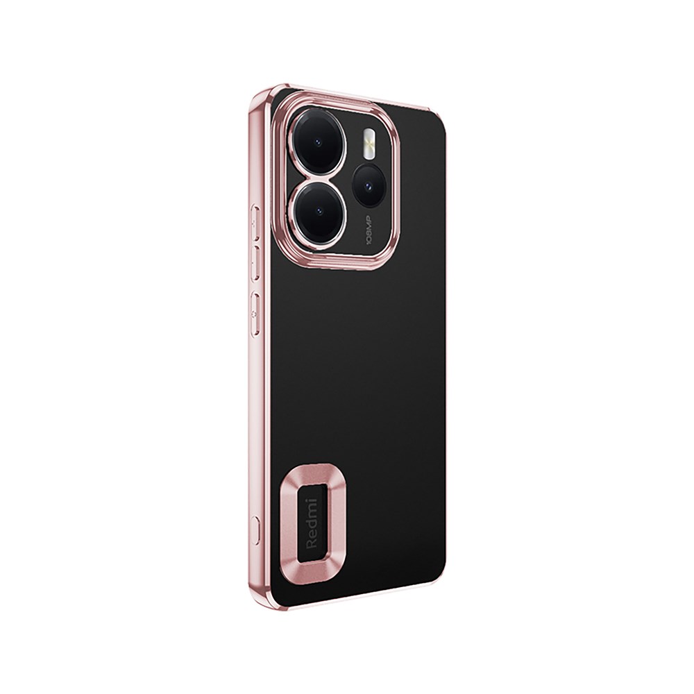 Xiaomi Redmi Note 14 4G Kılıf Kamera Korumalı Logo Gösteren Zore Omega Kapak