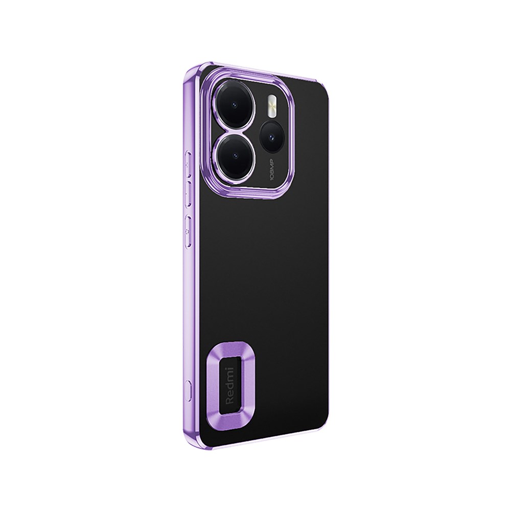 Xiaomi Redmi Note 14 4G Kılıf Kamera Korumalı Logo Gösteren Zore Omega Kapak