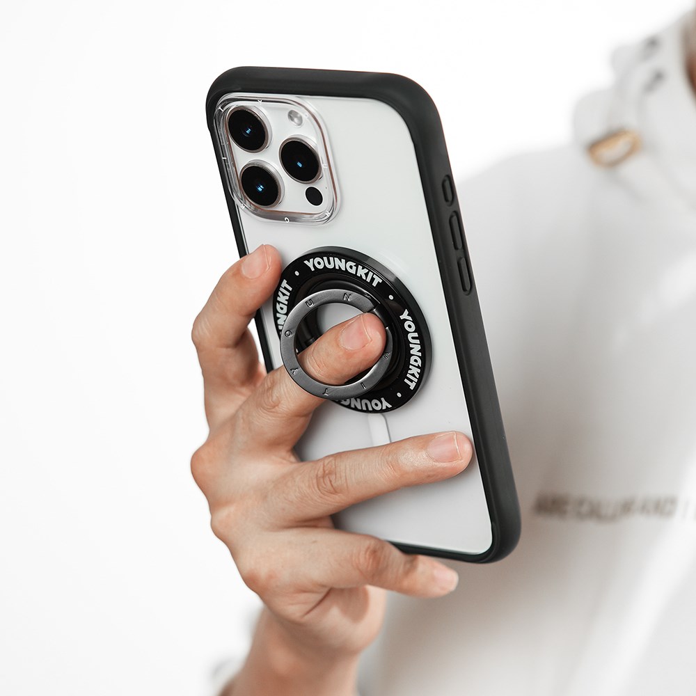 Youngkit Magnetik 360 Derece Dönebilen Double Ring Serisi Parmak Ring Stand