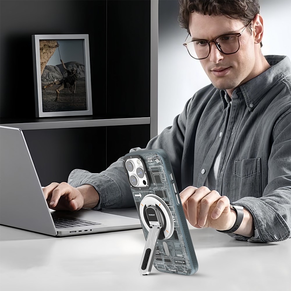 Youngkit Technology Serisi Telefon ve Tabletler için Magnetik Ring Stand