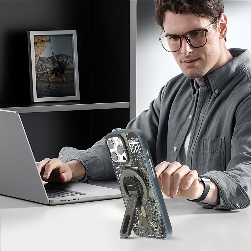 Youngkit Technology Serisi Telefon ve Tabletler için Magnetik Ring Stand