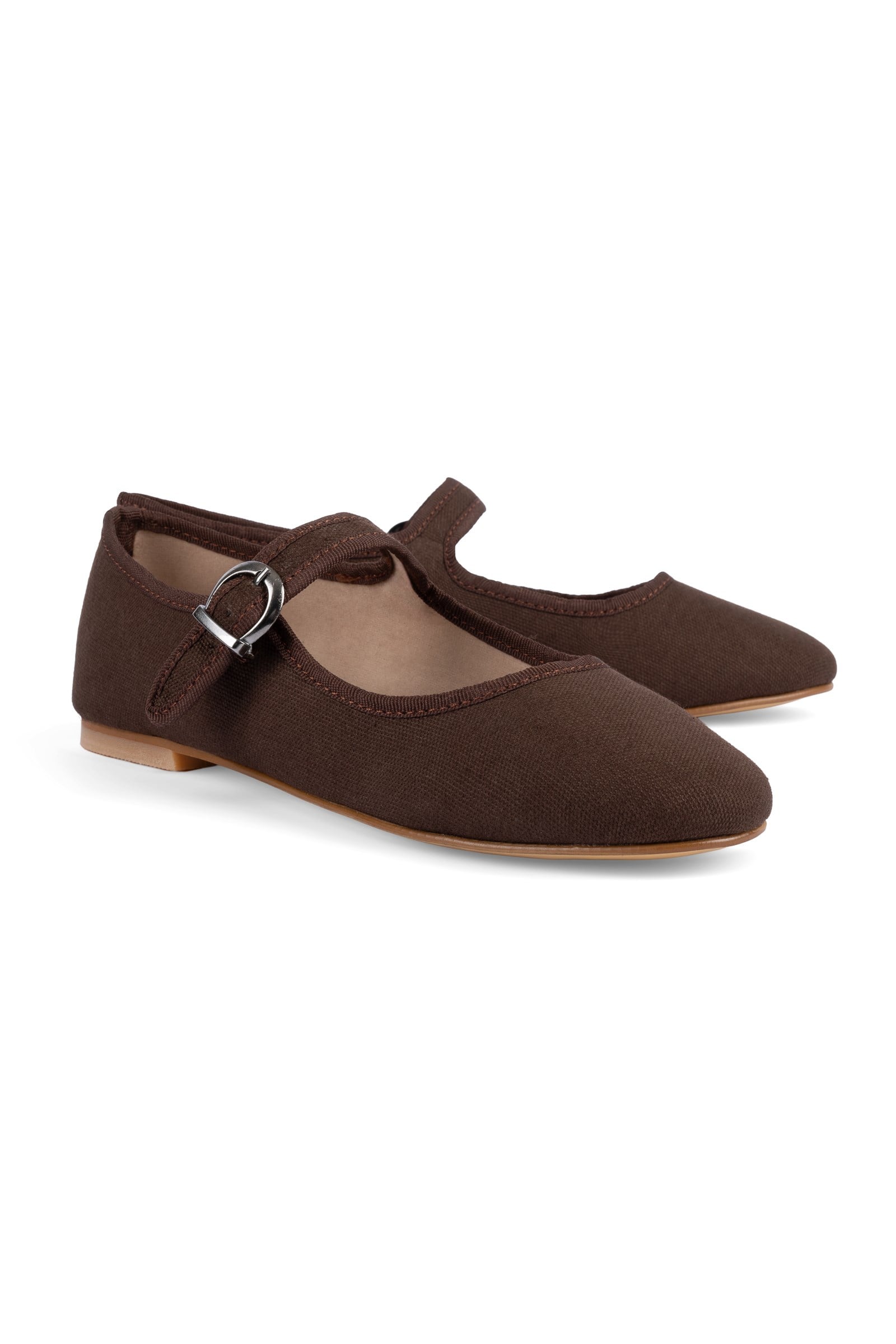 Jet Choco Mary Jane Flats