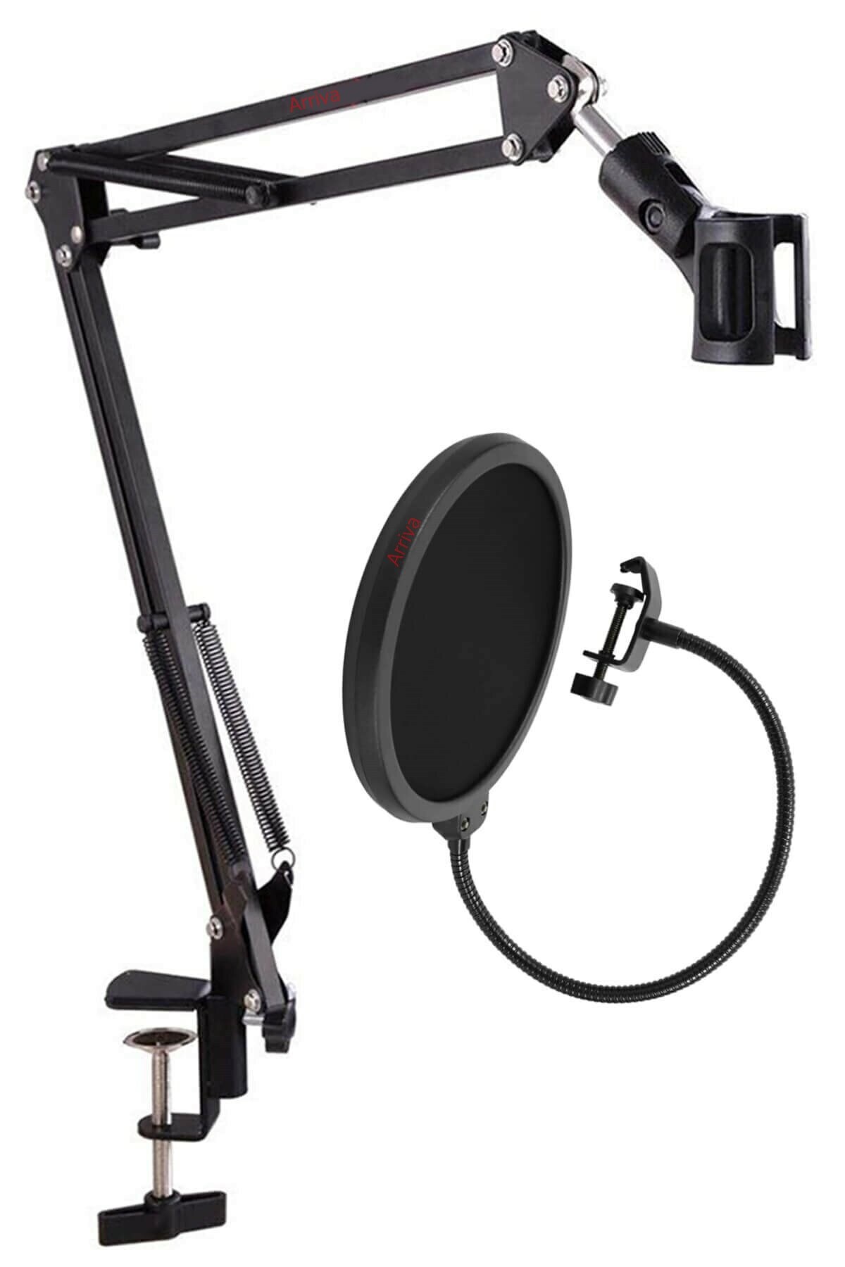 Arriva AV39 Mikrofon Standı + Pop Filtre Seti