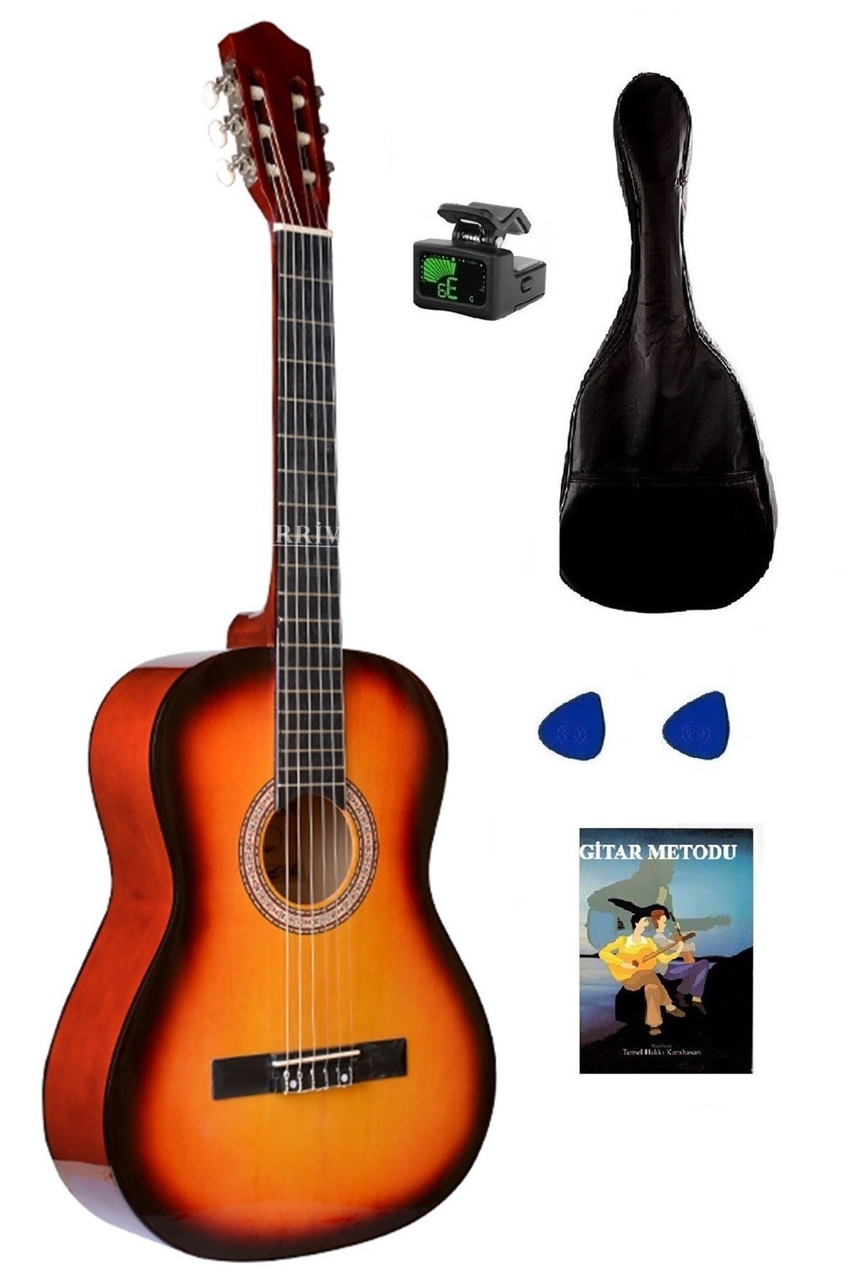 Arriva Tam Boy 4/4 Klasik Gitar Seti 39''  Günbatımı