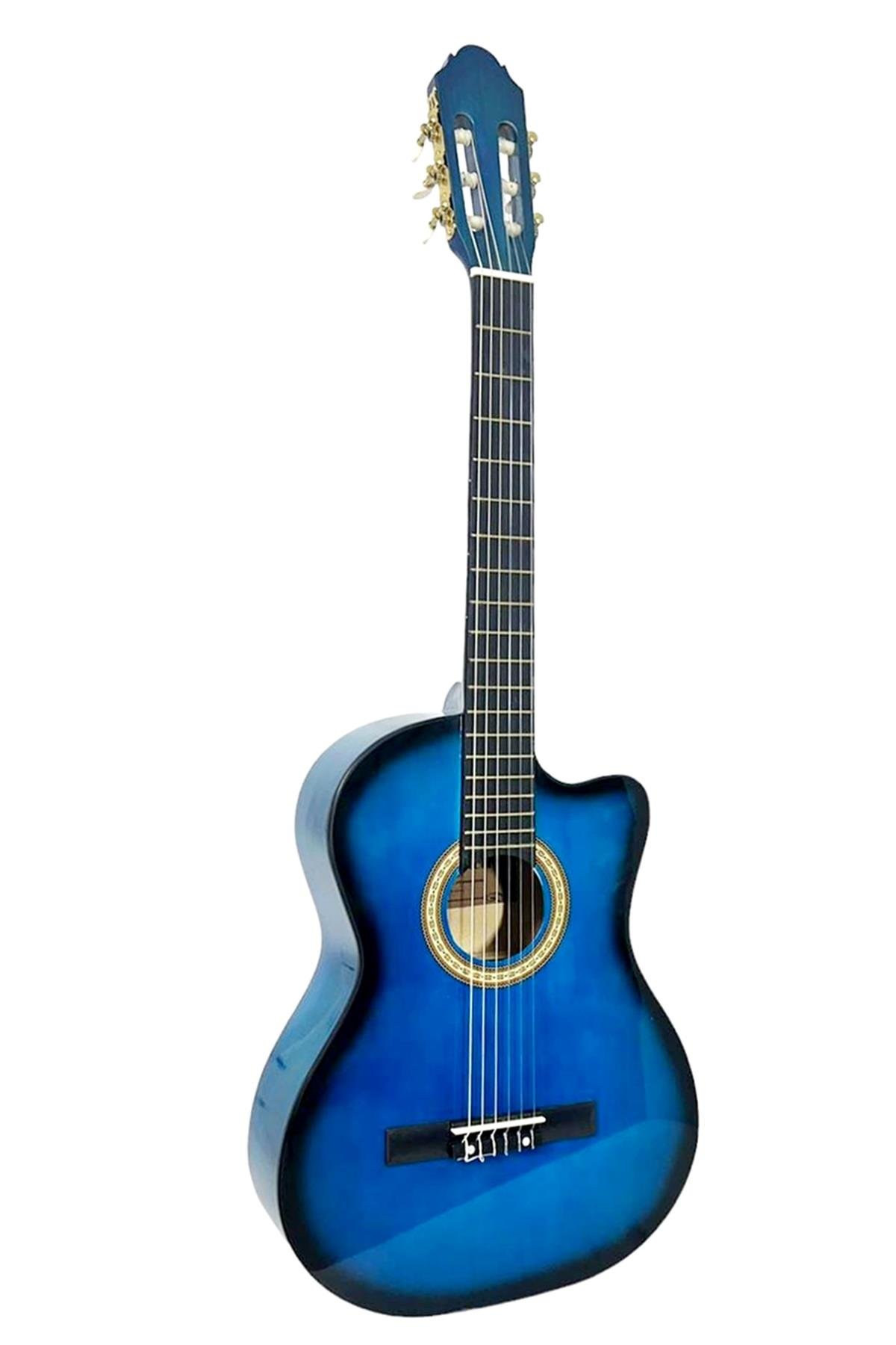 Florancıa FC3900C-RBL Mavi Cutaway Klasik Gitar 