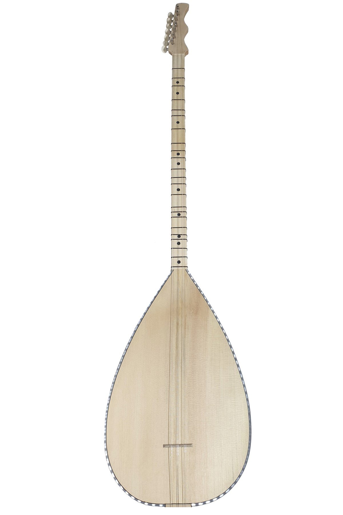 Kara Ağaç Gitar Burgu Uzun Sap Bağlama