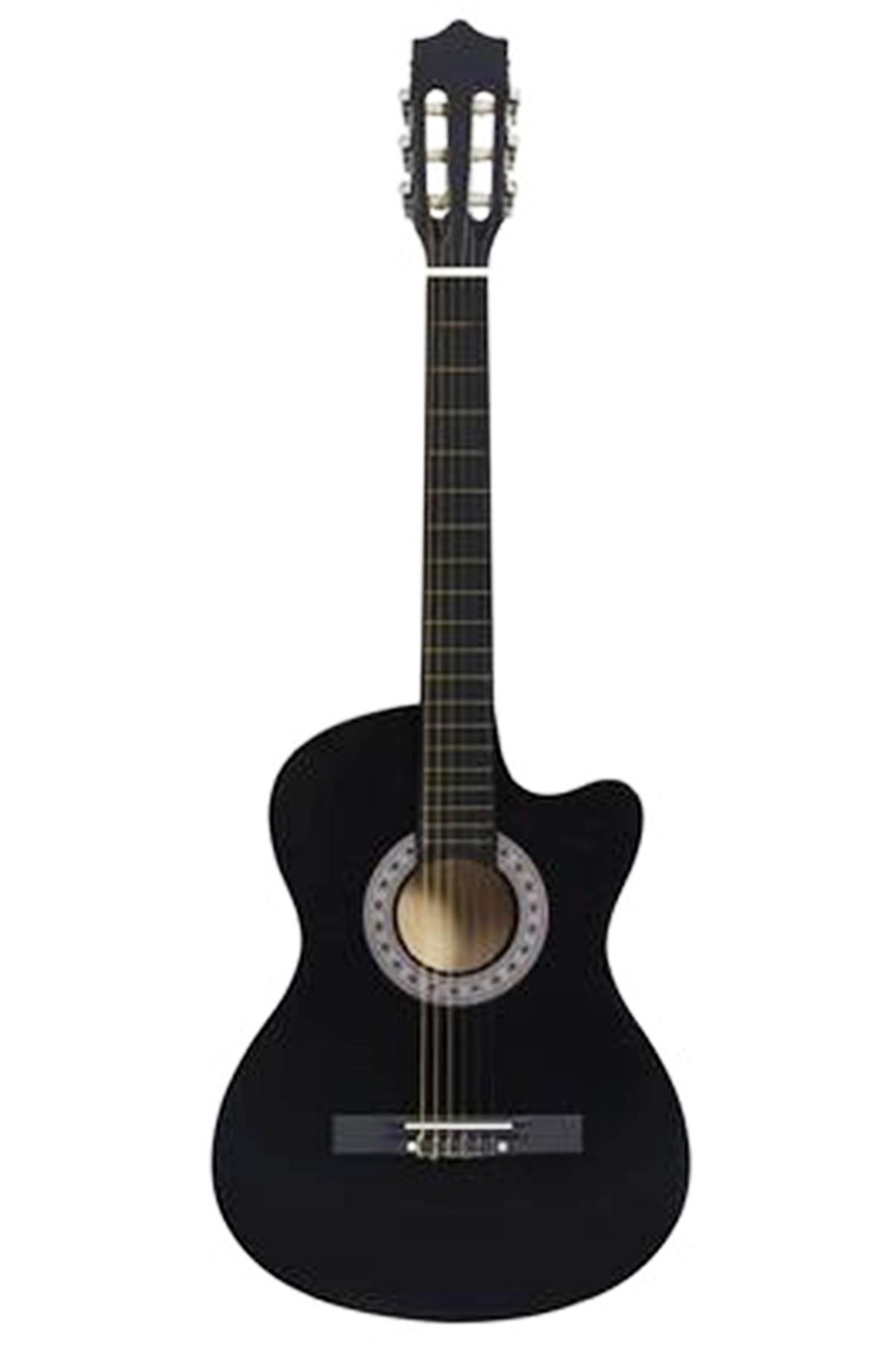 Longa Kesik Kasa Klasik Gitar Siyah