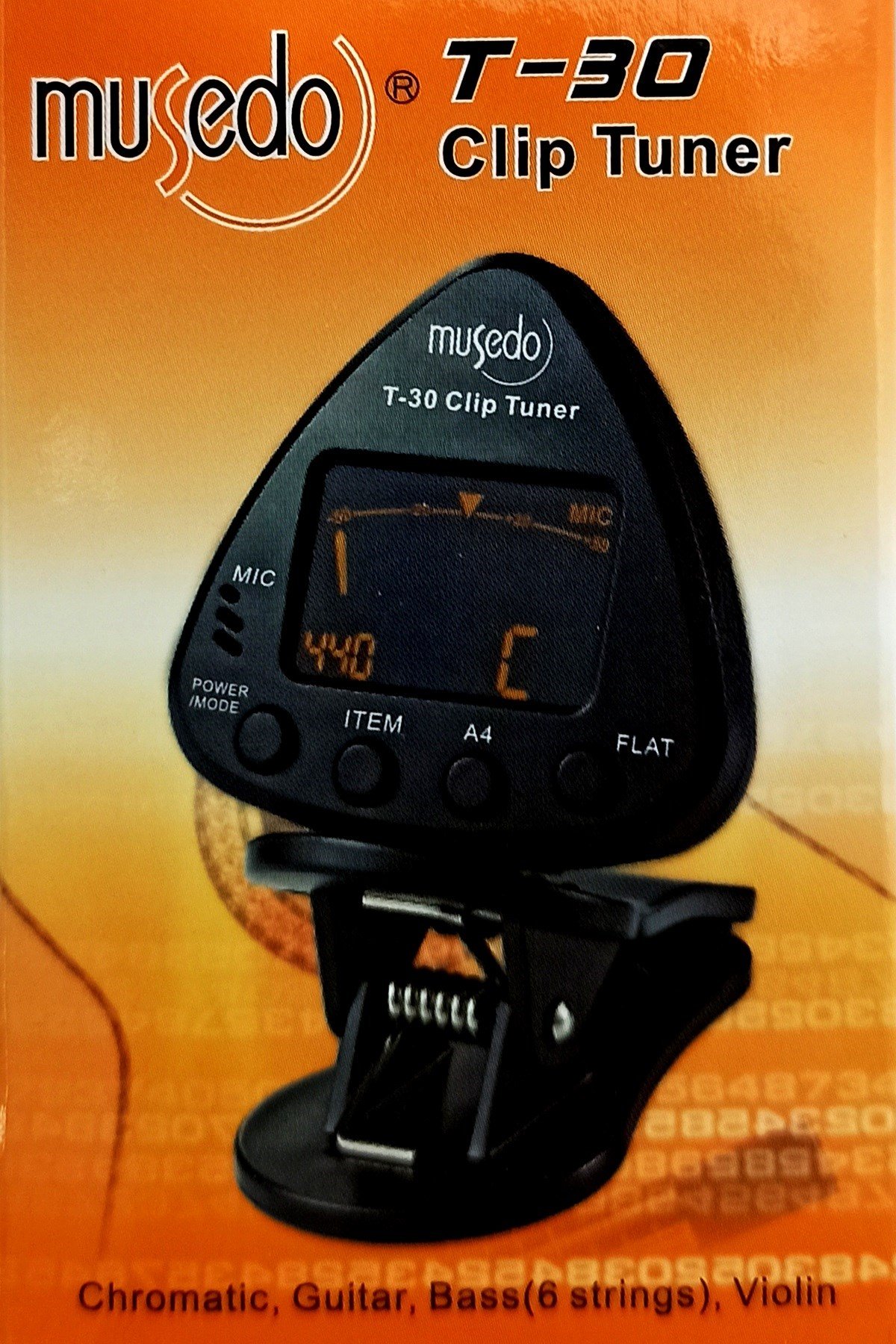 Musedo T-30 Clipsli Akort Cihazı Tuner