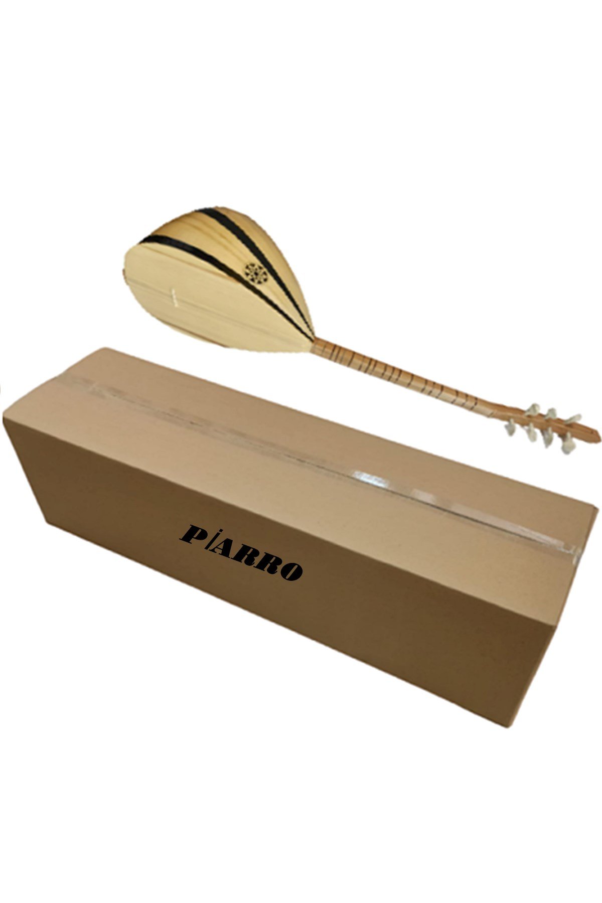 Piarro Bağlama Yaprak Maun Uzun + Kılıf Hediyeli