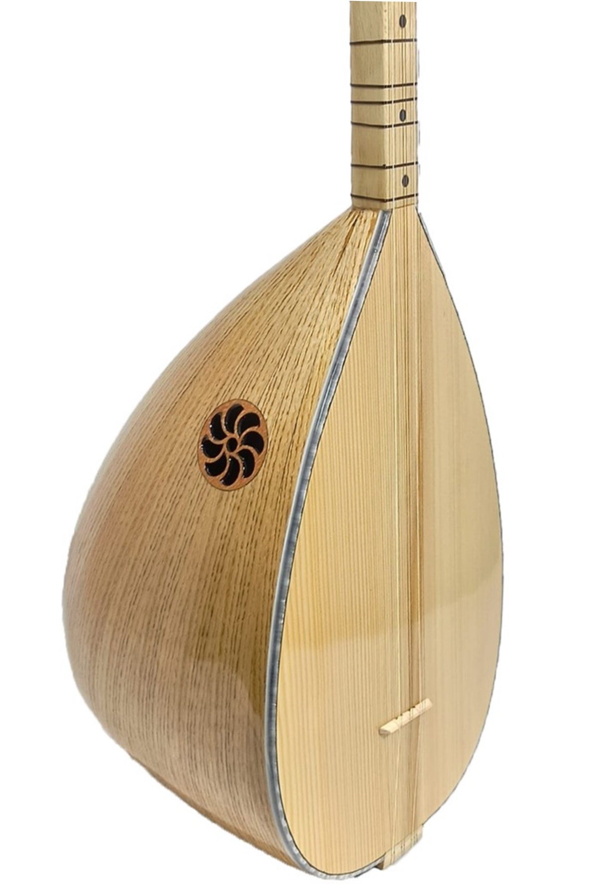 Piarro Kestane Ağacı Kısa Sap Bağlama ( Parlak Cila )