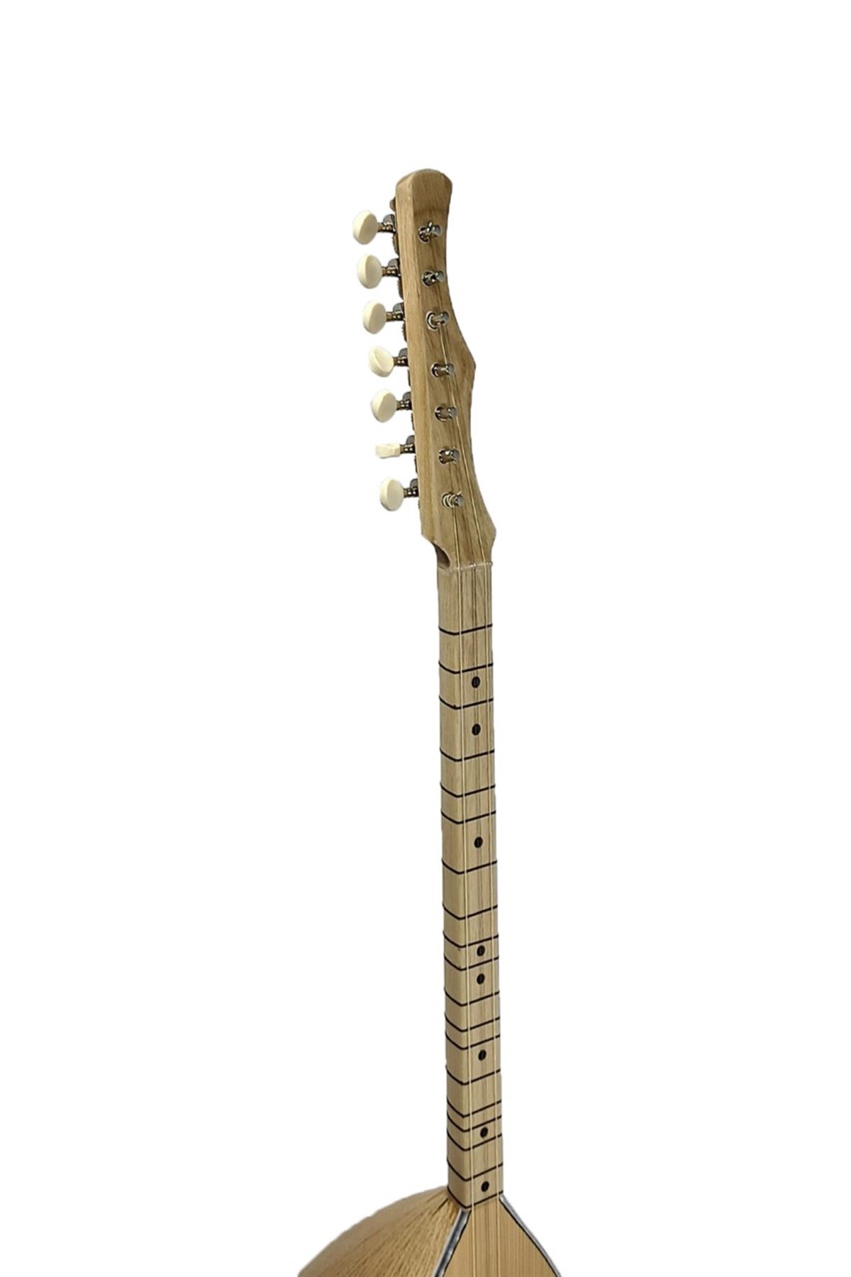 Piarro Kestane Ağacı Kısa Sap Bağlama ( Parlak Cila )