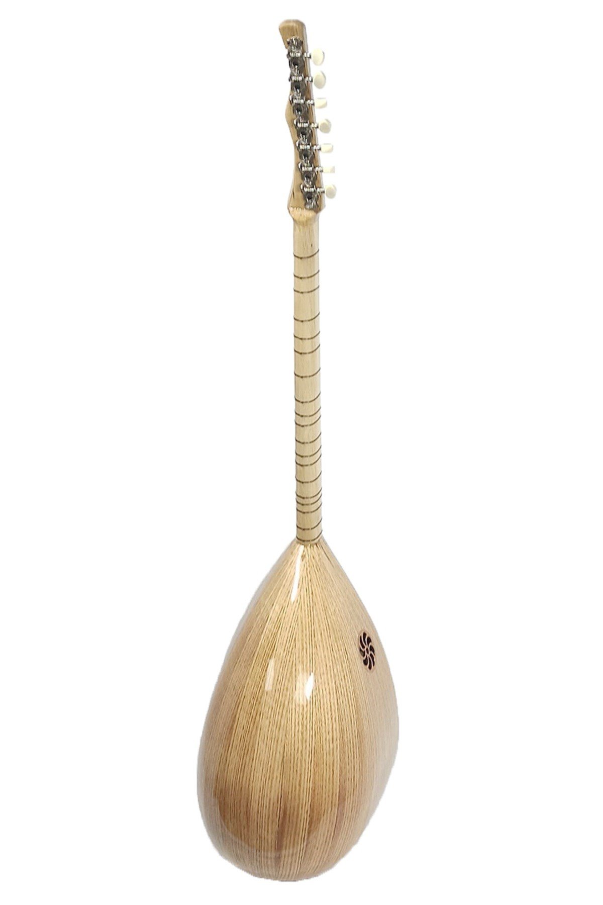 Piarro Kestane Ağacı Kısa Sap Bağlama ( Parlak Cila )