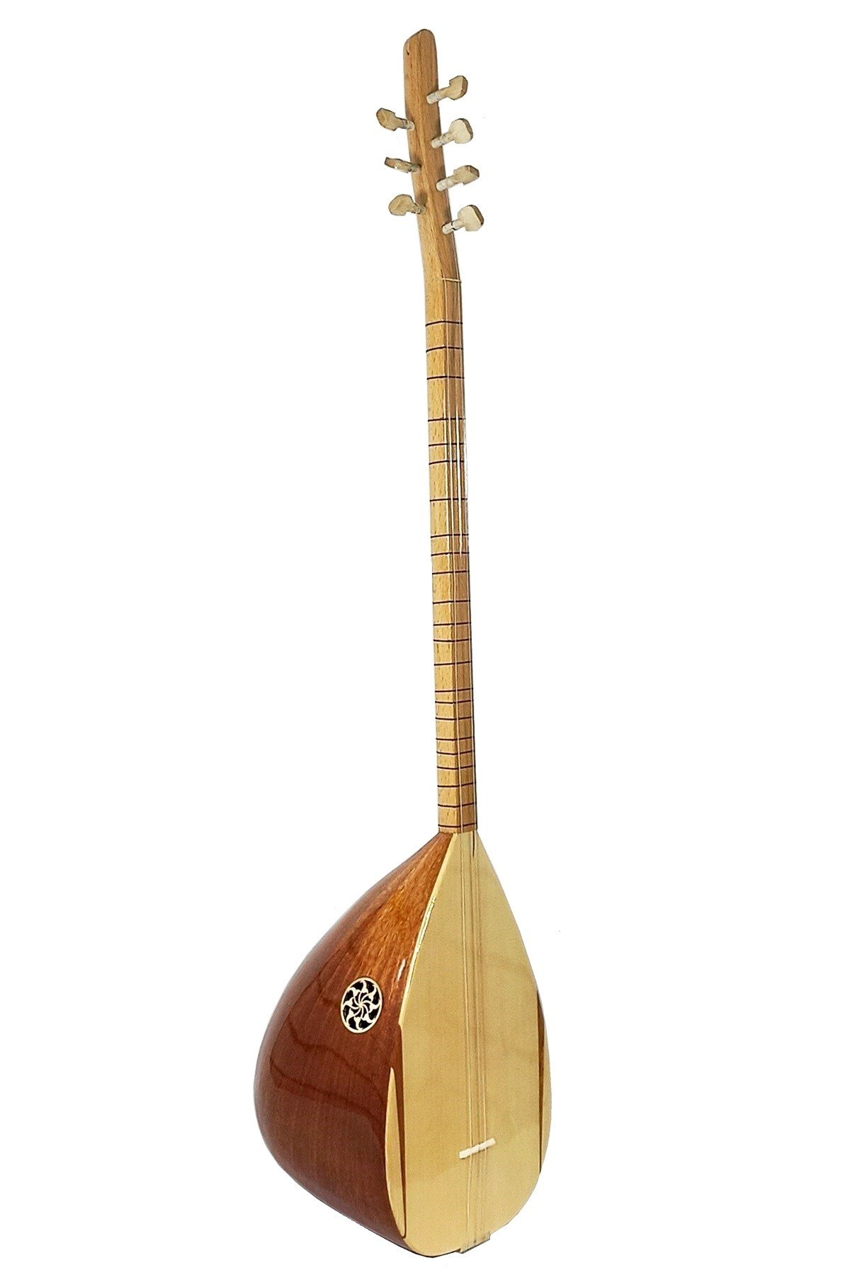 Piarro Maun Ağacı Uzun Sap  Bağlama (Parlak Cila )