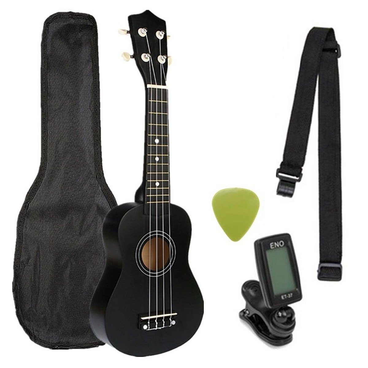 Soprano Adams Ukulele- Siyah