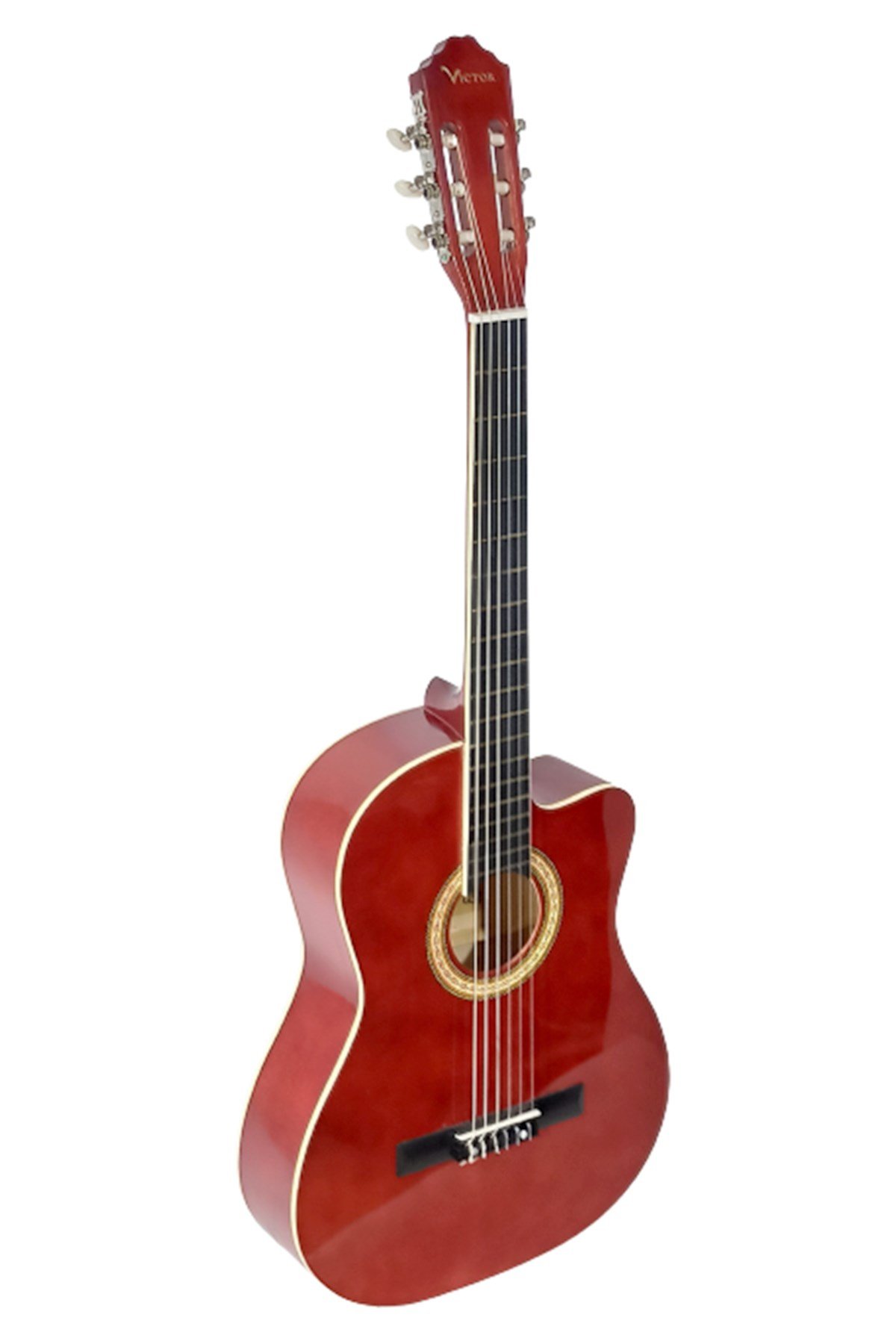 Victor Cutuway Klasik Gitar  4/4 ( Kırmızı )