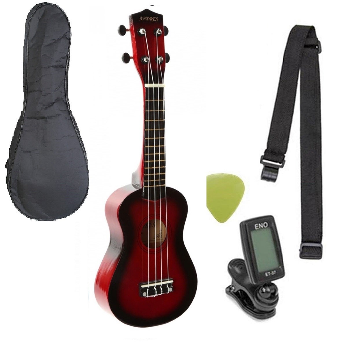 Victor Soprano  Ukulele Seti ( Kırmızı )