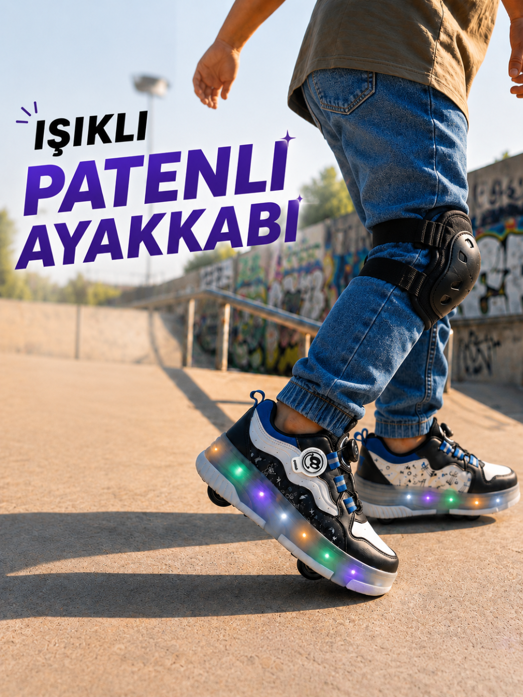 CASA-MNP MAVİ PATENLİ AYAKKABI ERKEK ÇOCUK