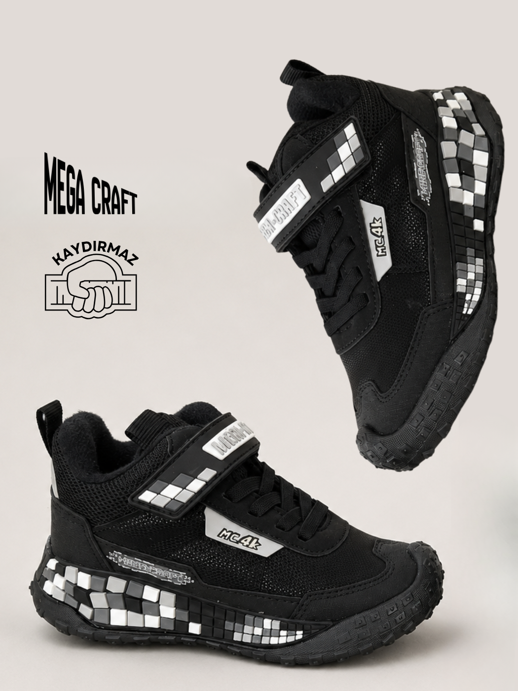 Crafter Siyah Beyaz Erkek Çocuk Ayakkabı