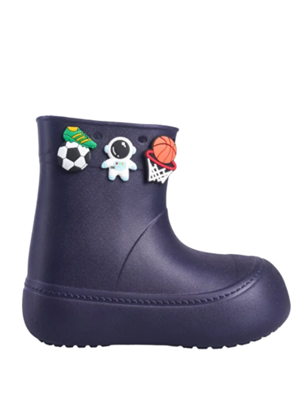 Lacivert Erkek Çocuk Yağmur Botu & Çorap Set